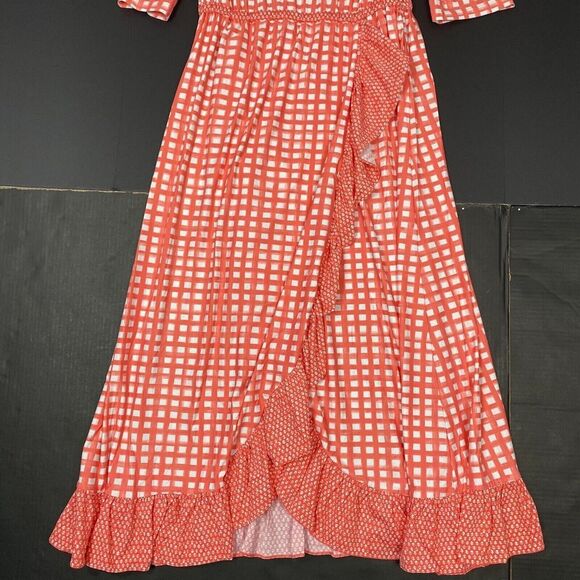 CABANA LIFE Dress Size L Nantucket Off The Shoulder Maxi ‎ UPF 50+  Sunday NEW - Picture 12 of 16
